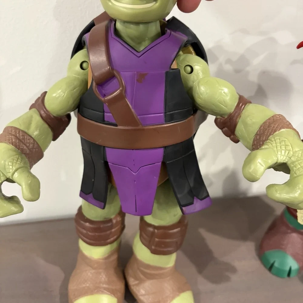 Big Teenage Mutant Ninja Turtle TMNT Playmate 2012 Donatello 11.5 & Raphael 10